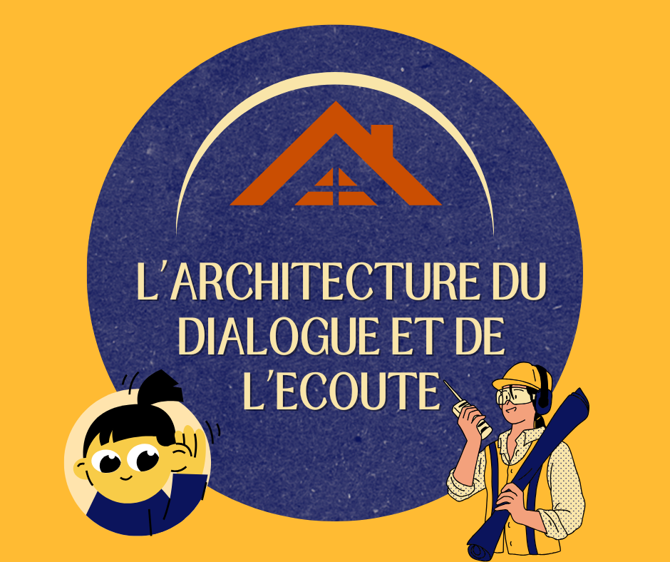 affiche de l 'architecture du dialogue et de l 'écoute